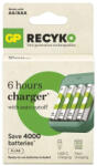 GP ReCyko B423 Charger +4db 2100mAh HR6 AA tölthető ceruza elem B50434 (GP-ReCyko-4-2100-B50434)
