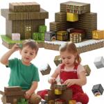 Lewer Mágneses Építőkockák kocka szett gyerekeknek 200 db-os (KLO-200-T85)