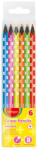 Keyroad Színes ceruza készlet háromszögletű, fekete belsővel Keyroad Neon 6 klf. neon szín (KR971870) - mystock
