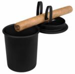 Stinky autós szivar hamutál fedéllel és beépített szivartartóval - fekete (CA-ST-AUTO-BLACK)