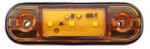 AUTOLIFE 25088 3LED-es szélességjelző - sárga - 12-24V (113512B-Y)