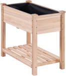 SucceBuy Magasított fa kaspó 86x46x76CM Burlywood Teherbírás 75KG (GJSM864676CM)