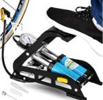 Retoo Nagy teljesítményű Dupla dugattyús autós-kerékpár pumpa, nyomásmérővel, szelep kiegészítőkkel (M052)
