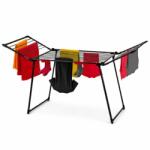 Sternhoff Masszív fém Összecsukható ruhaszárító, zoknicsiptetővel, 154 x 59 x 108 cm, fekete (SDH646) Ruhaszárító