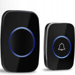 Sternhoff Vezeték nélküli ajtócsengő, 60 csengőhanggal, fekete, 300 méter hatótáv (SDH1670)