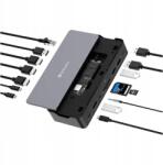 Verbatim adapter Usb-c Pro dokkoló állomás 15w1 2xHDMI/1xRJ45/3xUSB-A/3xUSB (32173)
