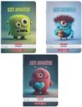 Herlitz Caiet A5, 48 file, Herlitz Cute Monsters, hartie 70 g/mp, FSC (9495340)