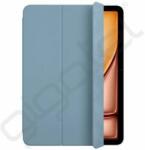 Apple Smart Folio tok álló, bőr hatású (aktív FLIP, oldalra nyíló, TRIFOLD, asztali tartó) DENIMKÉK