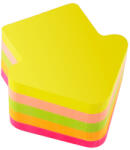 D. RECT Stick notes, 70 x 70 mm, 400 file, 5 culori neon, D. RECT Sageata