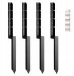 SucceBuy Horgony javító készlet 4 db 51x51MM-es kerítésoszlophoz (WGFBGXDD2YC3Y)