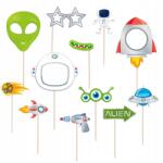 PartyPal fotó kellékek fotófülke Galaxy Űr 12 db (PP129791)