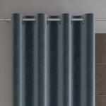 Markizeta Készre varrt bársony függöny karikákkal Velvi 140x250 cm kék (VELVI0/ZGP/063/140250/1)