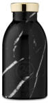 24Bottles Clima 330 ml Duplafalú Fém Termosz Rozsdamentes Black Marble (24B93)