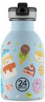 24Bottles Kids Urban 250 ml Rozsdamentes Acél Kulacs Szívószálas Kupakkal Sweet Friends (24B002096)