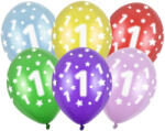  Lufi 30 cm 6 Darab/Csomag 1st Birthday Metál Vegyes Színek (SB14M0010006)