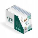 Optimeal Szuperprémium tasakok macskáknak tőkehal és zöldség zselében 12x85g (4591)
