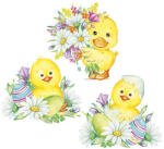 POL-MAK Húsvét Cute Chickens szalvéta 20 db-os 33x33 cm PKK771100 (PKK771100)