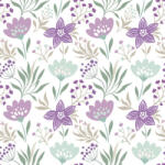 POL-MAK Virág Violet and Mint szalvéta 20 db-os 33x33 cm PKK057357 (PKK057357)