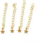  Charm Terminatie Stea Argint 925 aurit 4 cm - 1 Buc