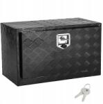 SucceBuy Szerszámosláda 30x17x18" 30KG Fekete Pótkocsi Láda (CDKCGJX2301)