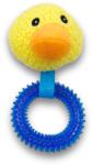  Kacsás sípoló kutyajáték kék fogtisztító rágókarikával (BPS-7876)