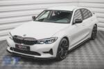  Maxton Design version 2 spoiler suitable for standard front bumper of BMW 3 Series G20 sedan, G21 touring after 2018, black lacquer (ABBMSX6008401)