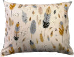  Kispárna huzat 40x50cm, világos alapon tollak mintával