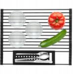 Brunbeste Szárítógép Csepegtető Edény Összecsukható Mosogató Rács Szilikon Rozsdamentes Acél (BB-3402)