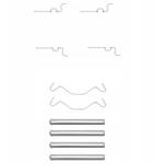 Delphi Fékbetét szerelő készlet Delphi LX0435