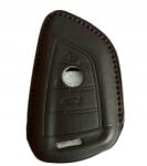Auto Bmw bőr kulcstartó tok fekete távirányító védő tok kulcstartó