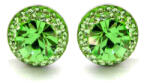 APHRODITÉ bedugós fülbevaló (peridot 12 mm-es) (2023072801)