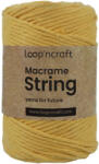  Loop'n craft 3mm macrame kifésülhető fonal 30 Sárga