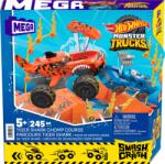 Mattel Set constructie Hot Wheels Monster Trucks Tiger Shark Chomp, 245 piese (MTHKF88)