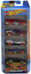 Mattel Set 5 masinute Hot Wheels Track Builder, multicolor, 3+ ani (MT1806_HTV52)