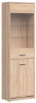BRW Висока витрина nepo plus reg1d1w дъб сонома