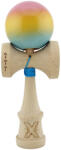 Flippy Kendama X Originala, Profesionala, Flippy, Big Cups V2, Super Sticky cu Cupe Mari, din lemn 18 cm, Rulment Metalic cu Ata 55 cm, Roz Galben Albastru (teo-164437)