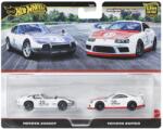 Mattel Set Hot Wheels Premium cu 2 masinute metalice Toyota 2000GT si Supra 1: 64 (MTHBL96_JBL03)