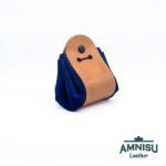 Amnisu Bézs - sötétkék bőr 2in1 szütyő és kockatálca M3019-6001