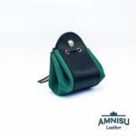 Amnisu Fekete - zöld bőr 2in1 szütyő és kockatálca M8031-7001