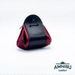 Amnisu Fekete - metál bordó bőr 2in1 szütyő és kockatálca M8031-5006