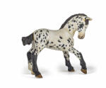 Papo Figurina Papo manz Appaloosa negru, pictata manual, 10 x 5 x 8 cm (Papo51540) Figurina