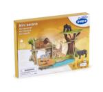 Papo Set mini savana Papo cu decor realist si animale, pentru copii 3+ (Papo33106) Figurina