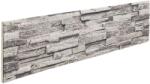vidaXL Стенни панели 10 бр. 100 x 25 cm Светлосиво EPS пяна (42046108)