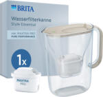 BRITA - Style Essential vízszűrő kancsó + 1db PP Maxtra Pro szűrő patron, 2, 4 L; homok (BR1057794)