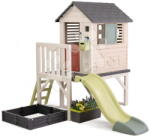Smoby Căsuța pe piloni cu poștă pentru grădinar House On Stilts Life Smoby cu tobogan și filtru UV (SM810301-C) Casuta pentru copii