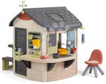 Smoby Casă de joacă cu loc de șezut lângă blatul de lucru Mud Cooking House Life Smoby cu rezervor funcțional de apă, extensibilă, cu filtru UV, recomandată de la 24 luni (SM810303-J) Casuta pentru copii