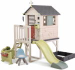 Smoby Casă pe piloni cu lumină House On Stilts Life Smoby cu tobogan și filtru UV (SM810301-H) Casuta pentru copii