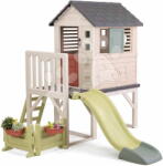 Smoby Căsuță pe stâlpi cu sonerie House On Stilts Life Smoby cu tobogan și filtru UV (SM810301-Z) Casuta pentru copii