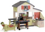 Smoby Căsuța prietenilor cu grătar pentru bucătari Friends House Life Smoby extensibilă cu filtru UV (SM810300-R) Casuta pentru copii
