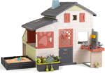 Smoby Căsuță Prietenilor cu ghiveci lângă nisipar Friends House Life Smoby extensibilă cu filtru UV (SM810300-U) Casuta pentru copii